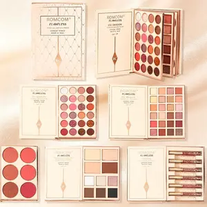 Portable book-shaped full-face makeup palette. Rich eyeshadow shades plus multi-purpose face makeup colors. Fit Asian skin tone perfectly, travel friendly, ideal one-stop makeup tool, Smoky Eyeshadow Palette.