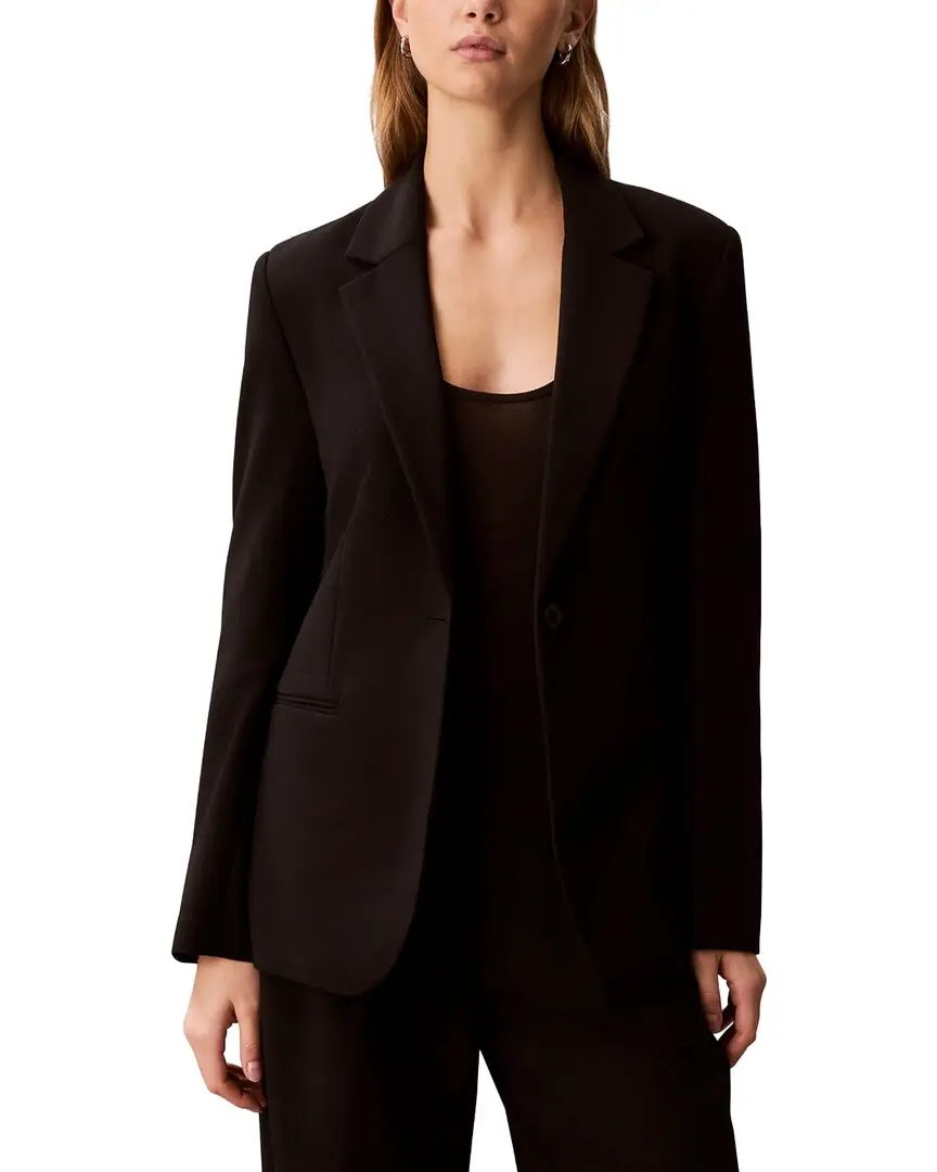 Calvin Klein Smooth Stretch Cinched Blazer