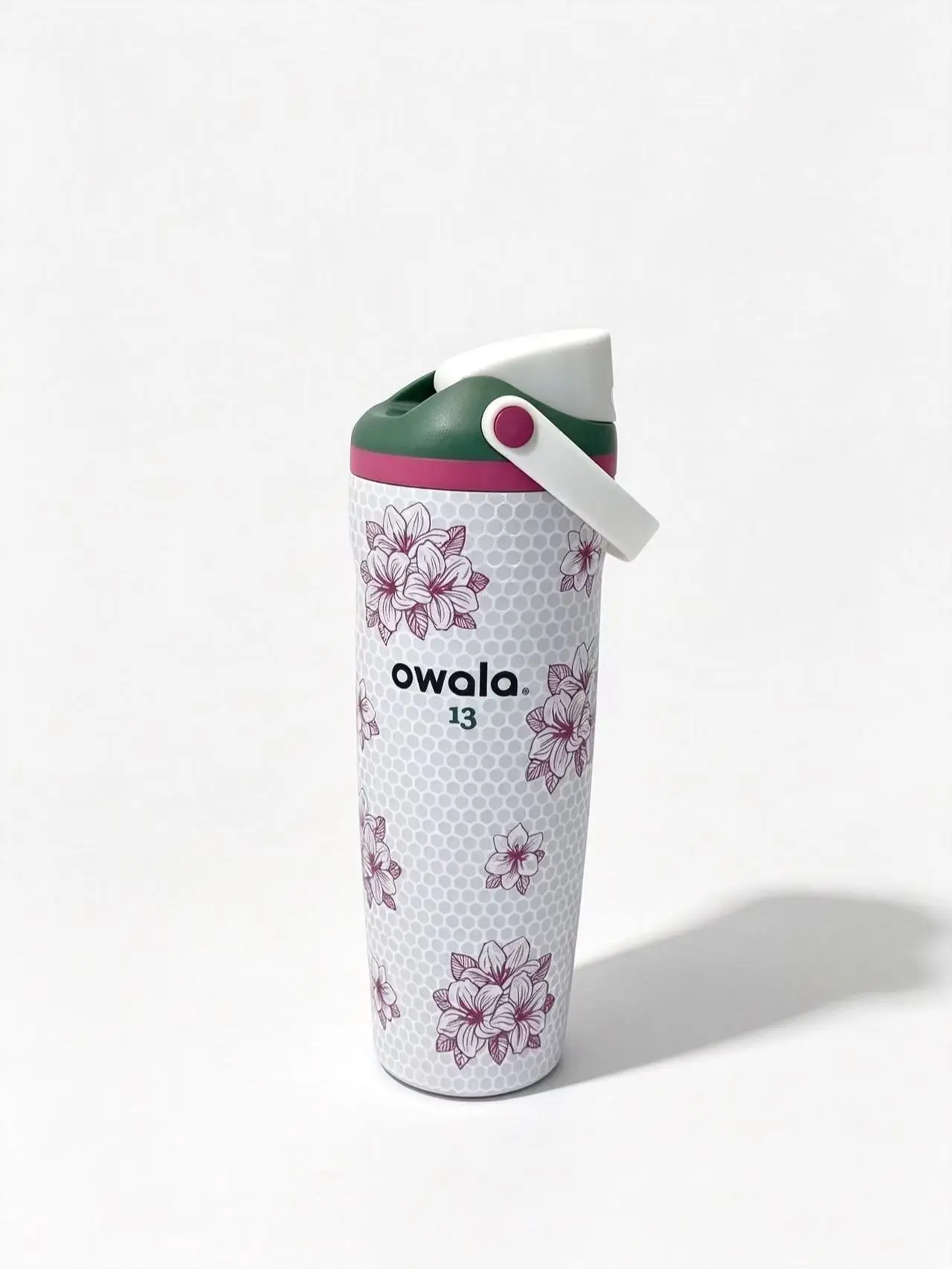 Owala FreeSip Sway 30oz Azalea 13 Zalea Masters Theme Golf Water Bottle NEW Gift - 2-in-1 Sip or Chug, Leak-Proof, BPA-Free, Elegant Floral Design,Sports Water Bottle