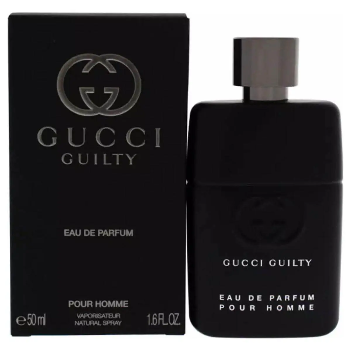 Gucci Guilty Men's EDP Fragrance - 1.6 oz, New in Box, Infused with Cedar, Lavender, Lemon, Vanilla & Wood Notes, Floral Scent, Single Item, Men's Cologne, Woody Cedar Base