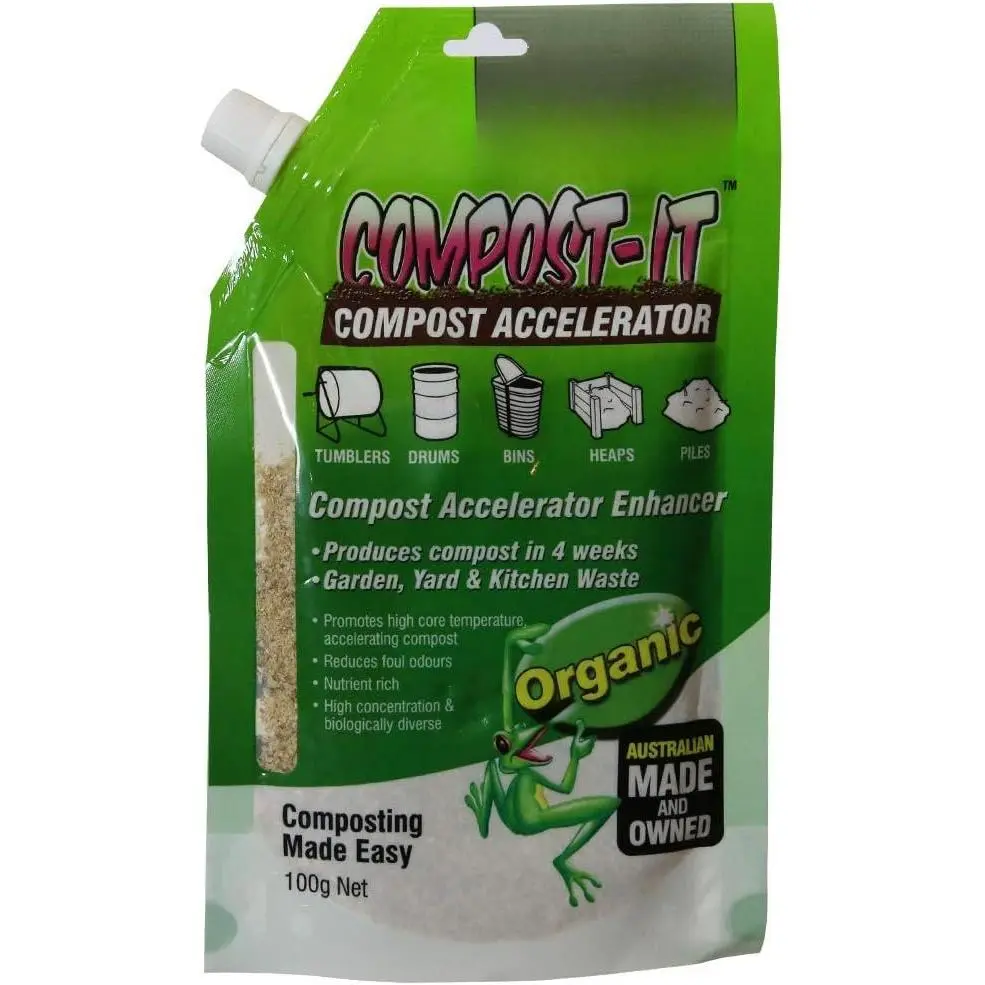 Compost-It Compost Accelerator/Starter 100g Spout Pack for All Composting Systems, (  Concentrate)