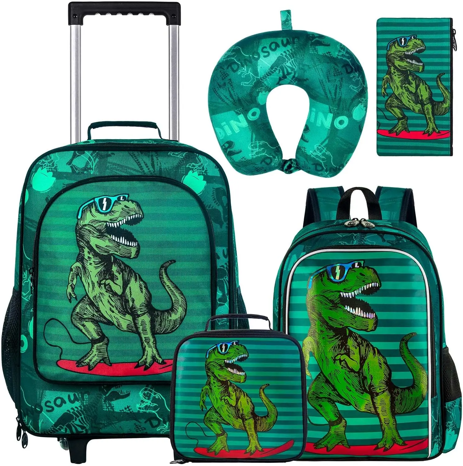 Kids Suitcase with Wheels for Girls and Boys, Rolling Carry on Luggage for Toddler Children