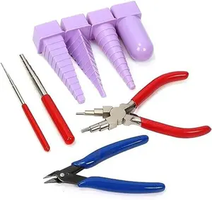 TOOLTOS 8-Piece Jewelry Wire Winding Tool Set - 6-in-1 Clamp, 4 Design Frames - Essential for DIY Jewelry Making Enthusiasts
