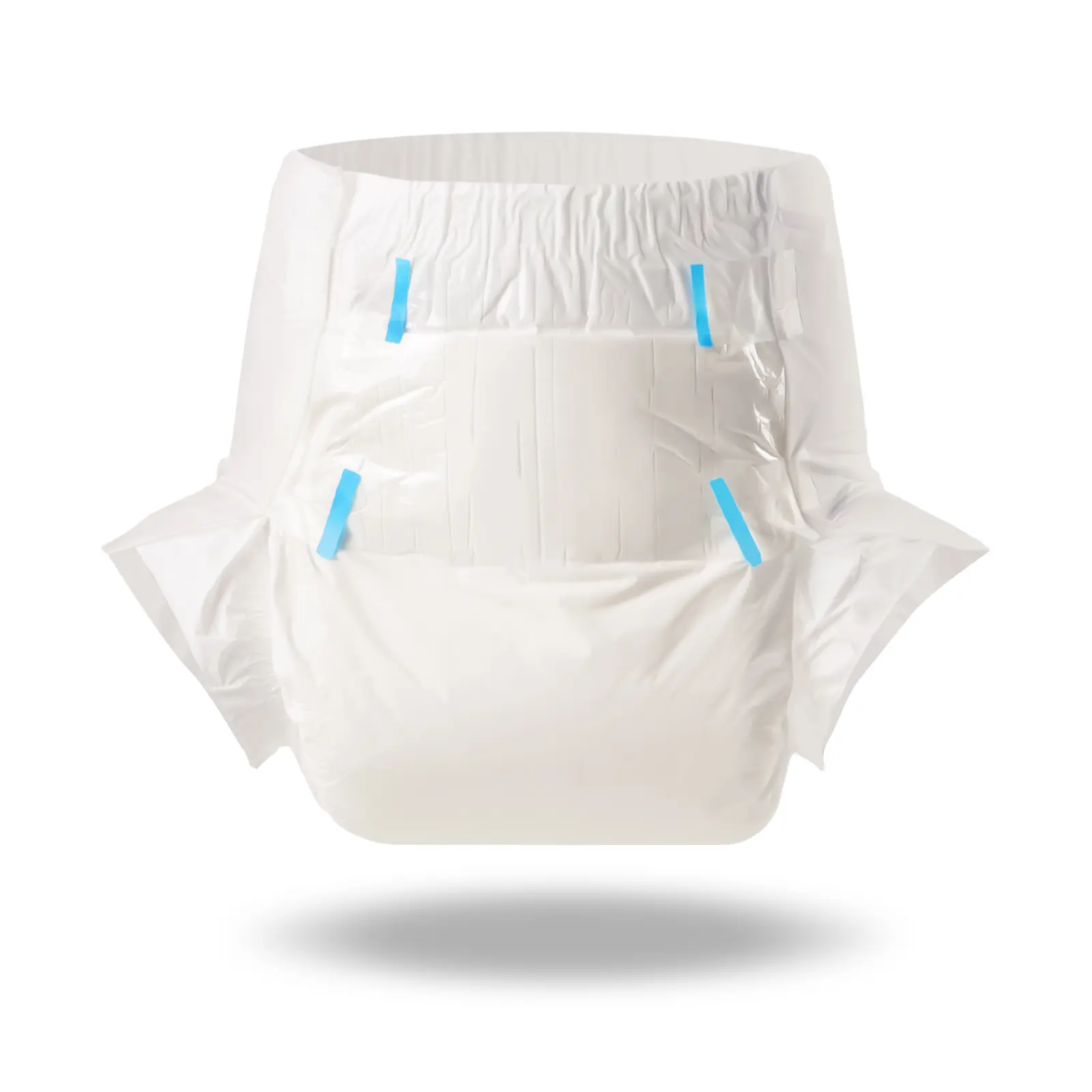 Littleforbig Adult Sized Diaper Adult Diaper 2 Pieces ABDry White Diapers Solid Color Comfortable Diapers