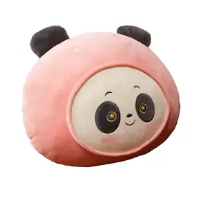 11.8''inch Cute Panda Plush Stuffed Animal Cylindrical Body Pillow,Super Soft Cartoon Hugging Toy Gifts for Kids Birthday Gift,Black Friday,Christmas Day