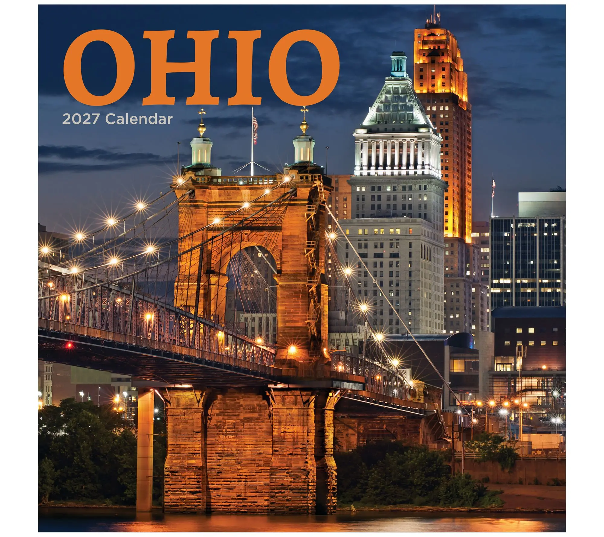 TF Publishing 2027 Ohio Wall Calendar