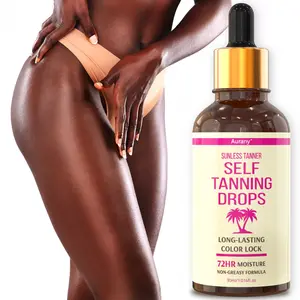 1PC-Tanning Lotion, Tanning Lotion Oil, Browning Lotion, Self Tanner Drops, Sunless Tanning Water, Packed With Moisturizing Oils, 72HR Moisture, Non-Greasy Formula, Suitable For All Skin Types-30ml