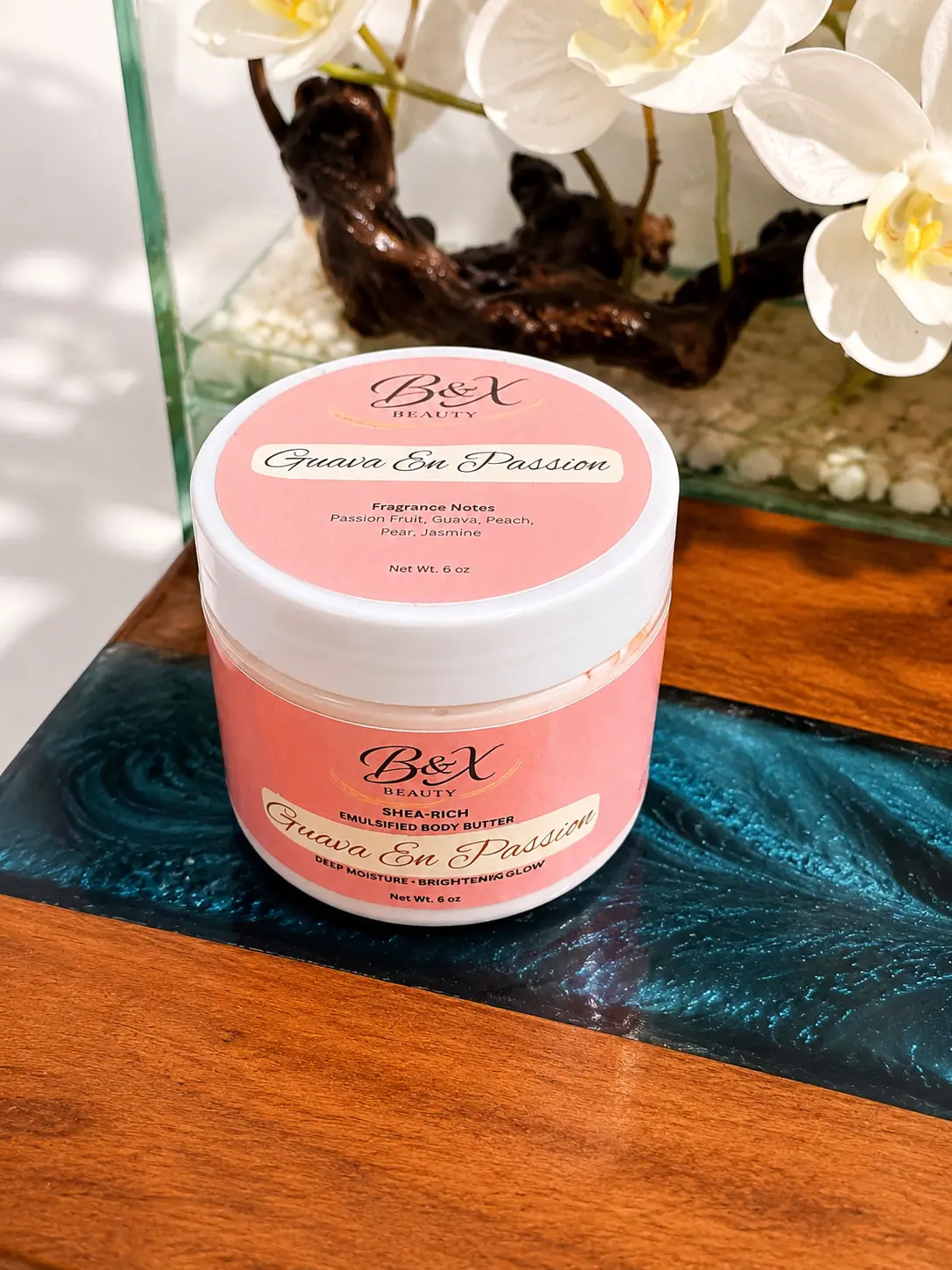 B&X Beauty: 6 oz. Emulsified Shea-Rich Body Butter withDeep Hydration • Silky Finish • Brighter