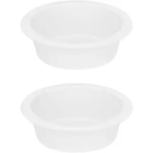 2 Pcs Silicone Liners for Wax Warmer, No Mess, No Scrape, Long Lasting Reusable, 2.48 in Bottom Diameter (medium size 2pcs)