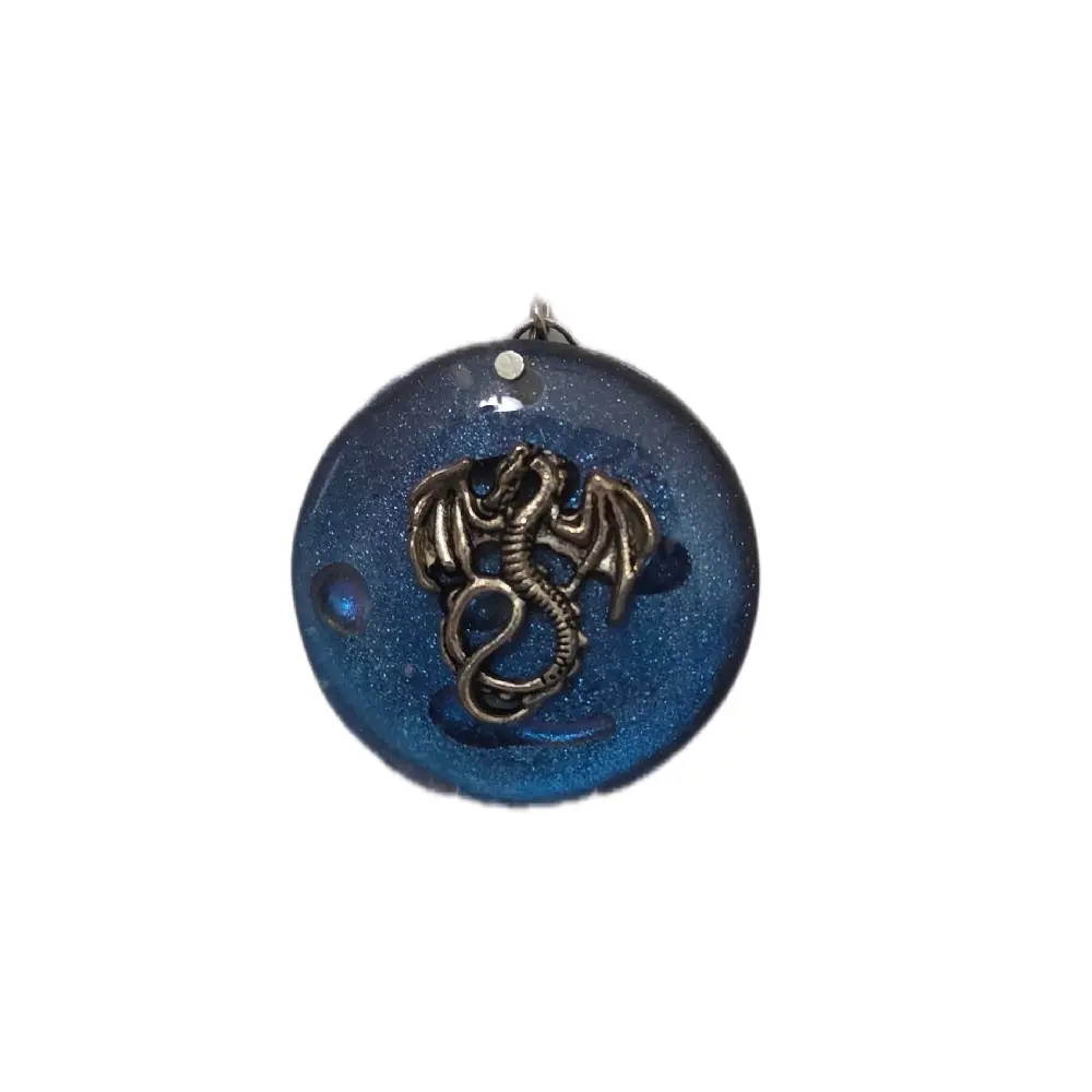Silver dragon pendant