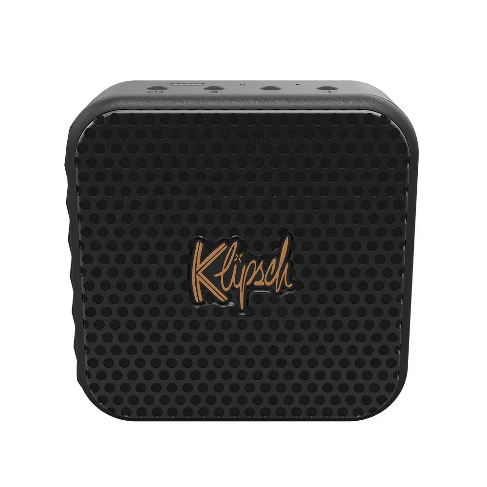 Klipsch Austin Compact Portable Wireless Bluetooth Speaker - Black, IP67 Waterproof, Rechargeable Battery with Charging, USB-C Connection, Audio Stereo Sound, Broadcast Mode, Custom Device Compatible