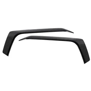 Carbon Fiber Look B-Style Front Bumper Grille Cover Set for 2024+ Ford Mustang (Both Sides), High-Quality UV-Resistant ABS Material, Custom Fit, DIY Install Performance Accessory