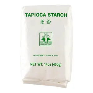 Three Deer Brand Tapioca Starch , 14 oz (Suitable For Making Tapioca Pearls, Boba, And Taro Balls)