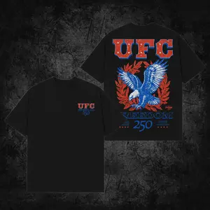 UFC Freedom 250 Premium Cotton T-Shirt, Made in USA, UFC Fan T-shirt, Oversized T-Shirt – 250th Anniversary of America Commemorative Gift, Streetwear Combat Sports Tee, Gift for fan MMA, UFC Inspired T-Shirt.