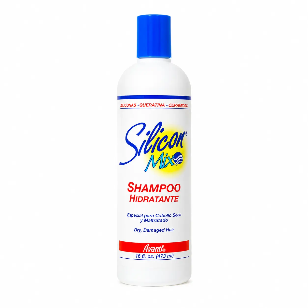 Silicon Mix Moisturizing Shampoo 16 oz for Dry & Damaged Hair, Hydrating Shampoo with Silicones, Keratin & Ceramides, Helps Soften, Smooth & Add Shine