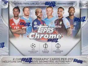 2025/26 Topps Chrome UEFA Club Competitions Soccer Delight Box
