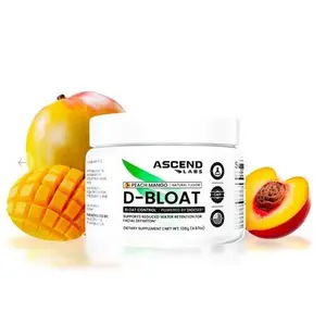D-BLOAT Daily Debloat Powder - ASCEND LABS - 30 Servings - Flavor ( Peach Mango, Strawberry Kiwi, Pina Colada )