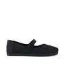 Womens Alpargata Mary Jane Black Canvas