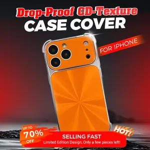 Quad-corner Drop-proof CD-texture Case for iPhone - Limited Edition Design, Only a Few Pieces Left!