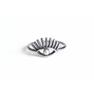 Sterling Silver 925 Protection Evil Eye Ring