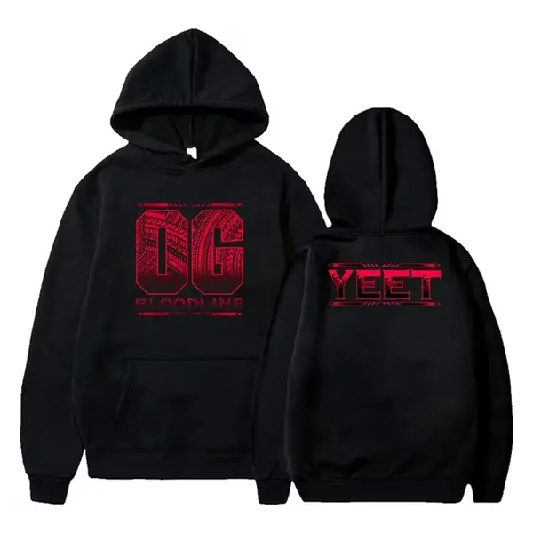 Jey Uso Yeet Bloodline Hoodie Long Sleeve Streetwear Women Men Hooded Sweatshirts Badass Alternative Fashion Fans Bold edgy design for classic streetwear lovers