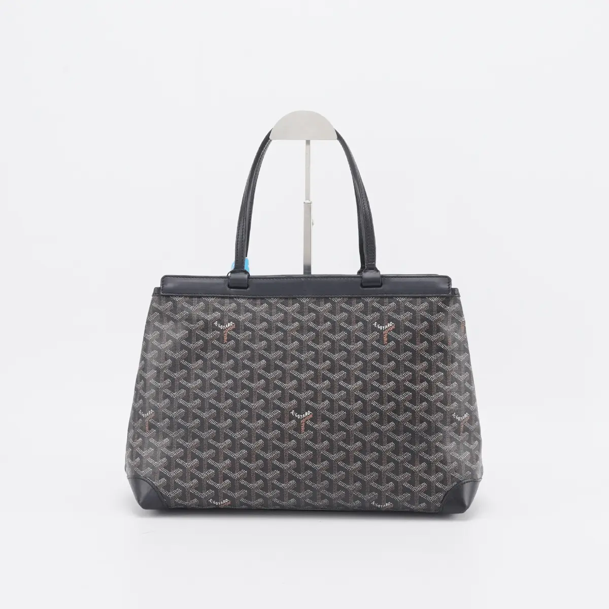 Pre-owned Goyard pvc Tote Bags Goyardine Bellechasse Black Totes Handbags BGP207151 Maya