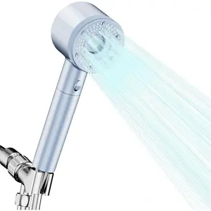High Pressure Shower Head, Filtered Shower Head with Handheld, Multiple Spray Modes with Pause Switch Water Saving Filter Showerhead,Showerhead Set, for Pets Bath (blue)