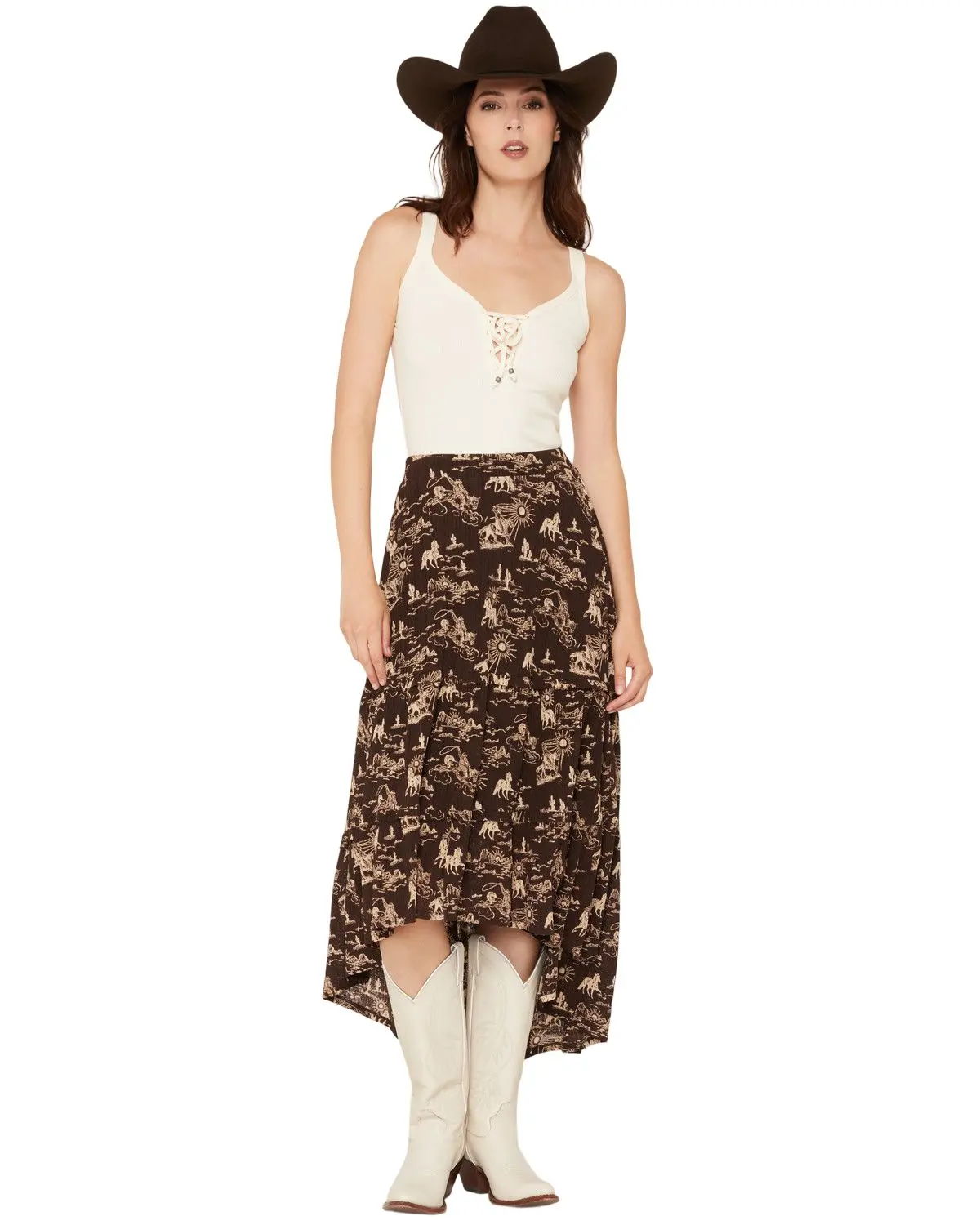 Idyllwind Women's Women'S Baxter Conversational Maxi Skirt - Iwfa26s5-Dkbn