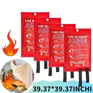 Emergency Fire Blanket for Kitchen and Home, Prepared Hero Fiberglass Fire Safety Blankets for Survival, Suppression Fire Retardant Blanket for Fireplace Camping，Fiberglass Suppression Flame Retardant christmas sale extravaganza