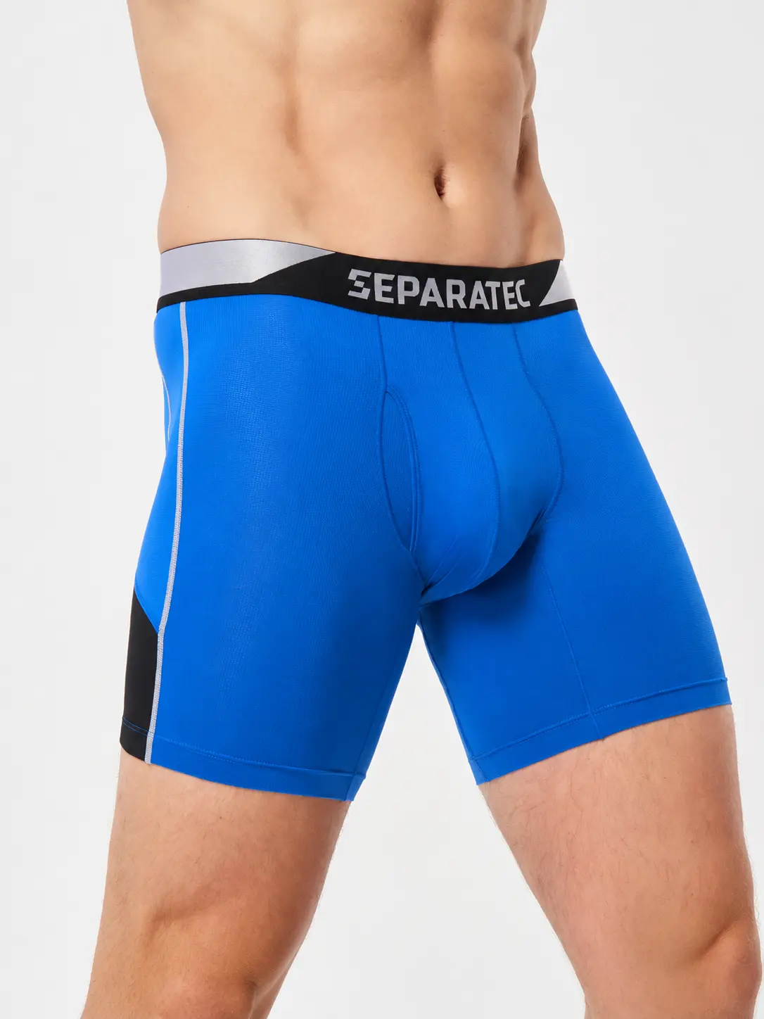Separatec Men's Athletic Boxer Briefs, 6.5" Polyamide Stretch Fabric with CradleFit Pouch, Breathable Quick-Dry Sportswear, 3-Pack, Spandex, Polyamide Blend, Menswear, Sweat campingessentials, Solid Men's Boxer Briefs, Nylon, Waistband Men's Boxer Briefs