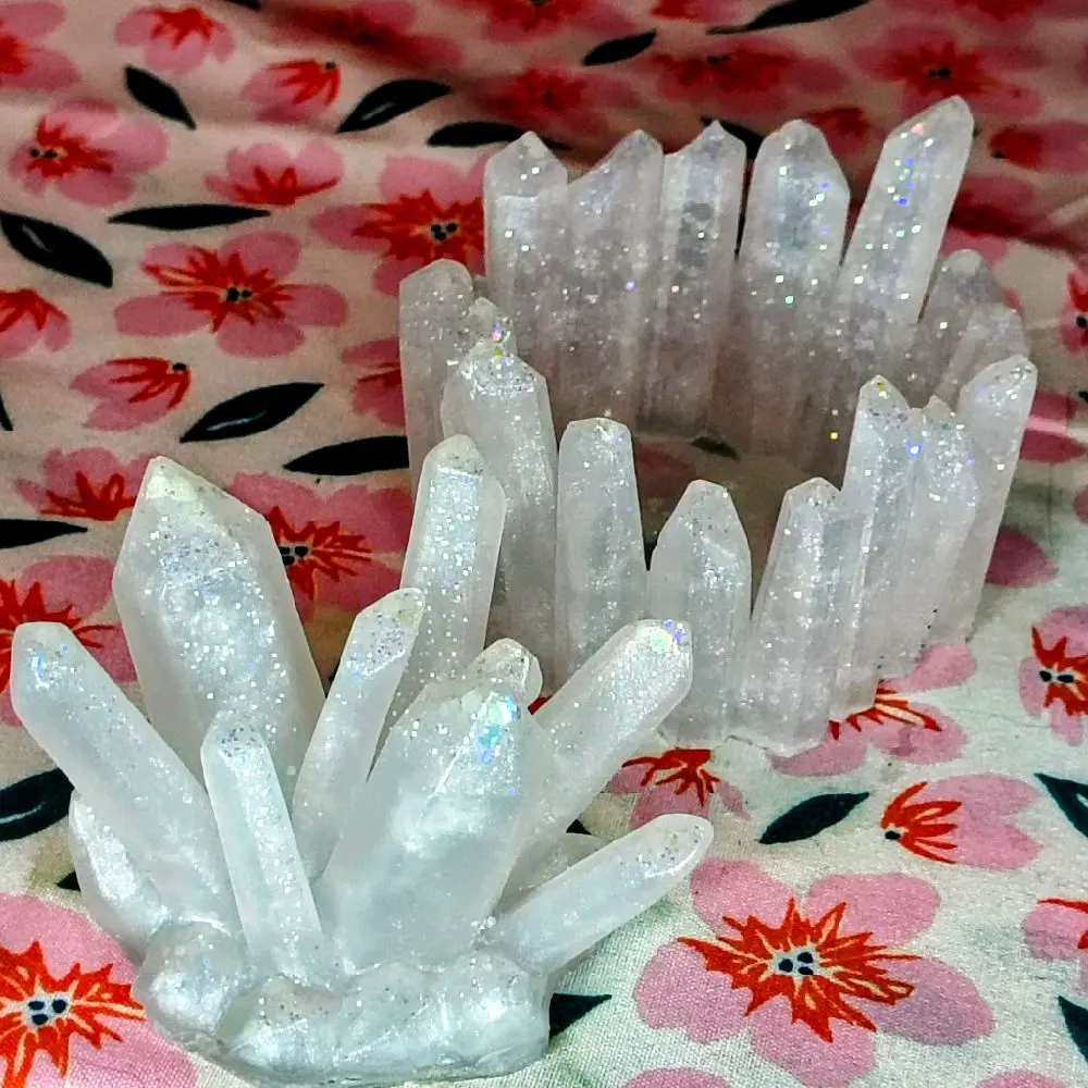 Resin Crystal trinket jar and resin decor