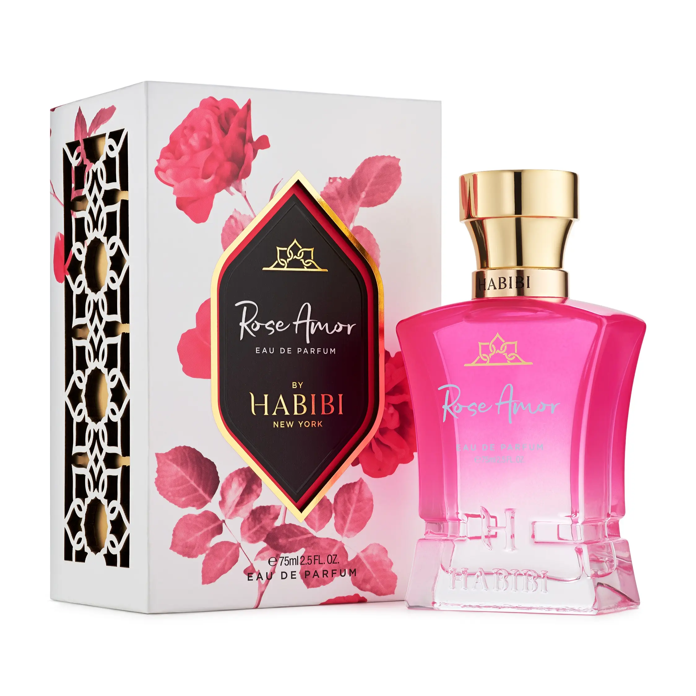 HABIBI NEW YORK Rose Amor EDP Fragrance - Unisex Floral Rose Scent, Single Item Perfume for Beauty & Personal Care