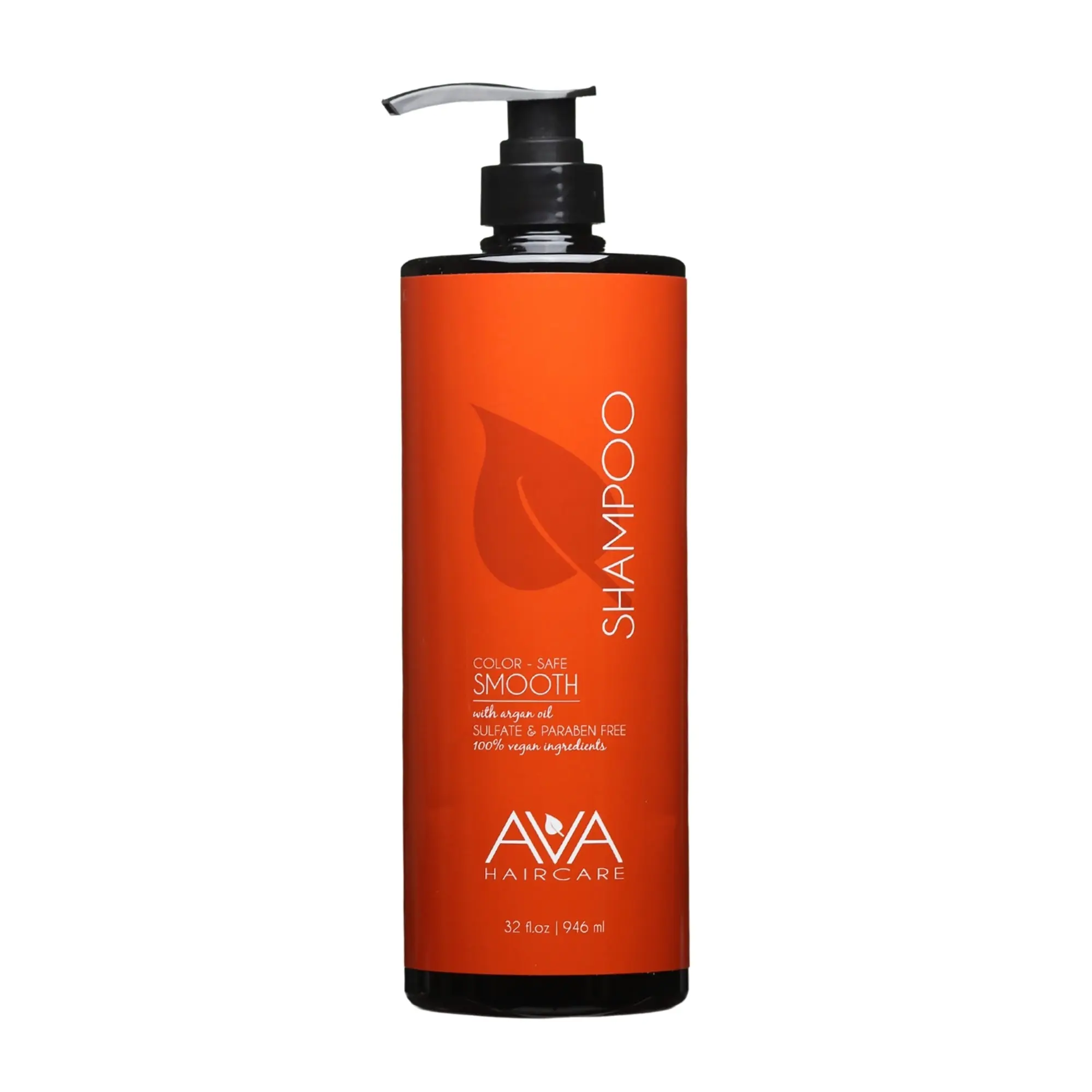 AVA Haircare Smoothing Shampoo - Unisex Argan Oil-Infused, Gentle, Hydrating, Sulfate-Free Liquid Cleanser, Chemical-Free, Vegan Blend with Floral Aroma for Frizz Control & Shiny Hair