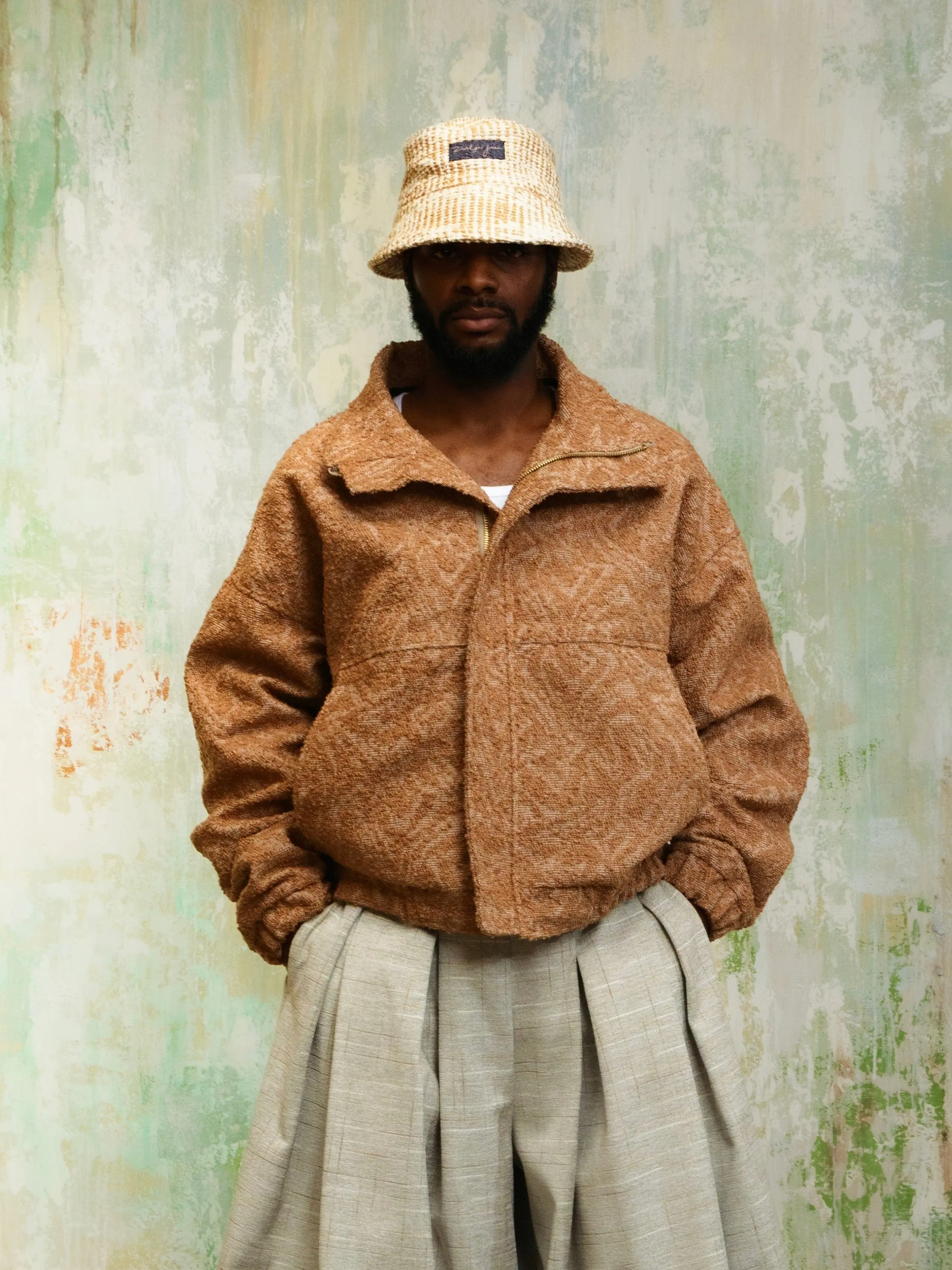 ZANE BOMBER Bronze Gold