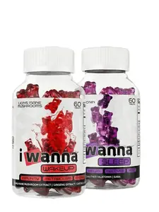iWanna Rise & Rest Dual-Pack Organic Vitamin Tablets - Dietary Supplement Duo for Natural Wakeup, Sleep Support, Daily Energy Boost