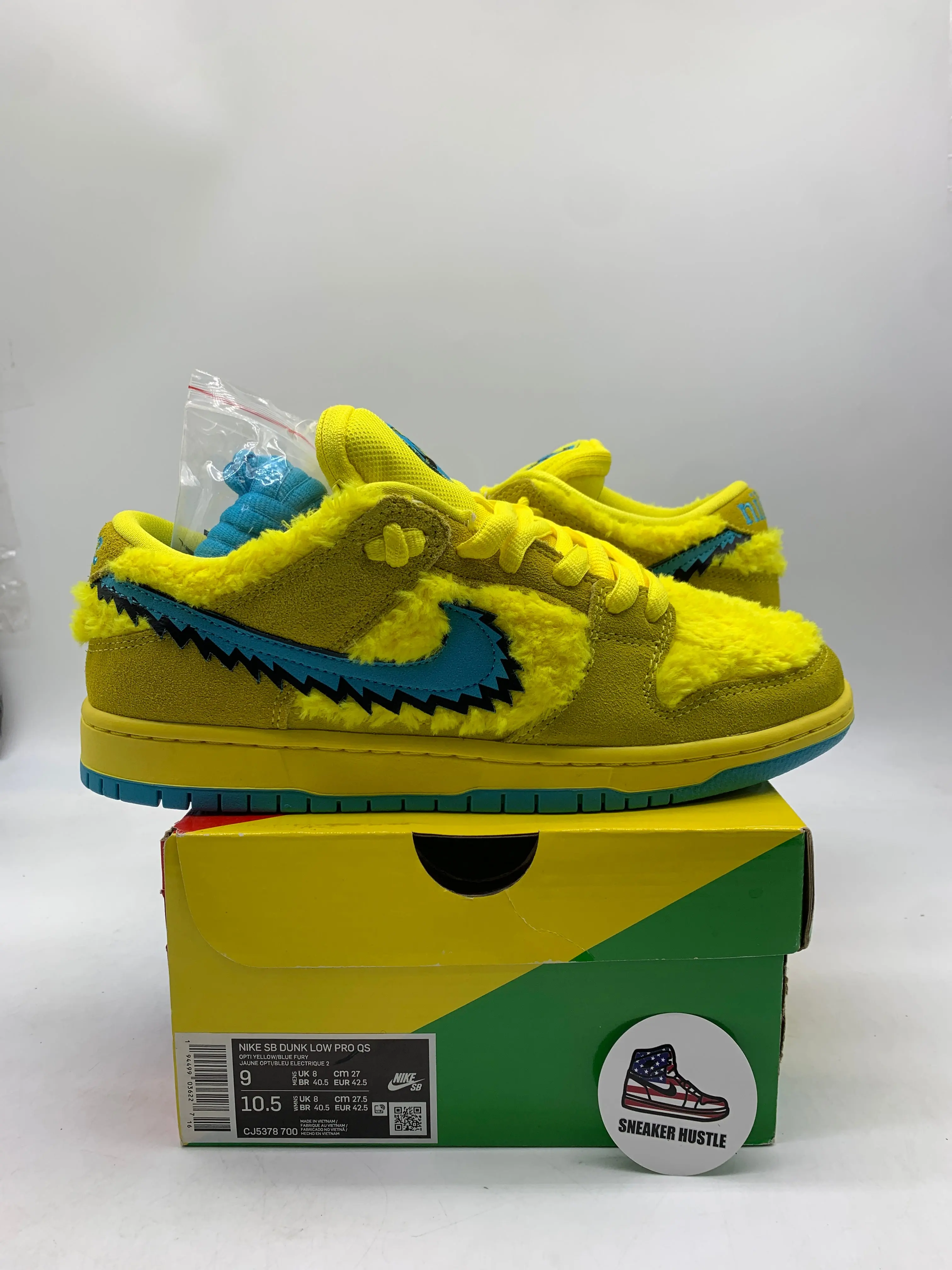 Nike SB Dunk Low Grateful Dead Bears Opti Yellow