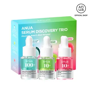 [Anua Official Shop] Serum Discovery Set (10ml*3ea) | dark spot correcting niacinamide + txa serum, Hydrating PDRN + Hyaluronic acid, Redness Soothing Azelaic Acid, travel kit