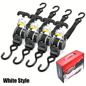 Automatic Retractable Cargo Tie Down Strap with Buckle Ultra Durable Nylon, Anti-Rust, Non-Slip, Cargo Trailer Straps, Perfect Holiday Gift