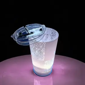 Red Bull Creative Bar Free Straw Lid Included Premium Cup with Exclusive Party Luminous LED 14oz Cup Customizable Color Option  with Free Straw Lid & Exclusive Perks Easy Cleaning