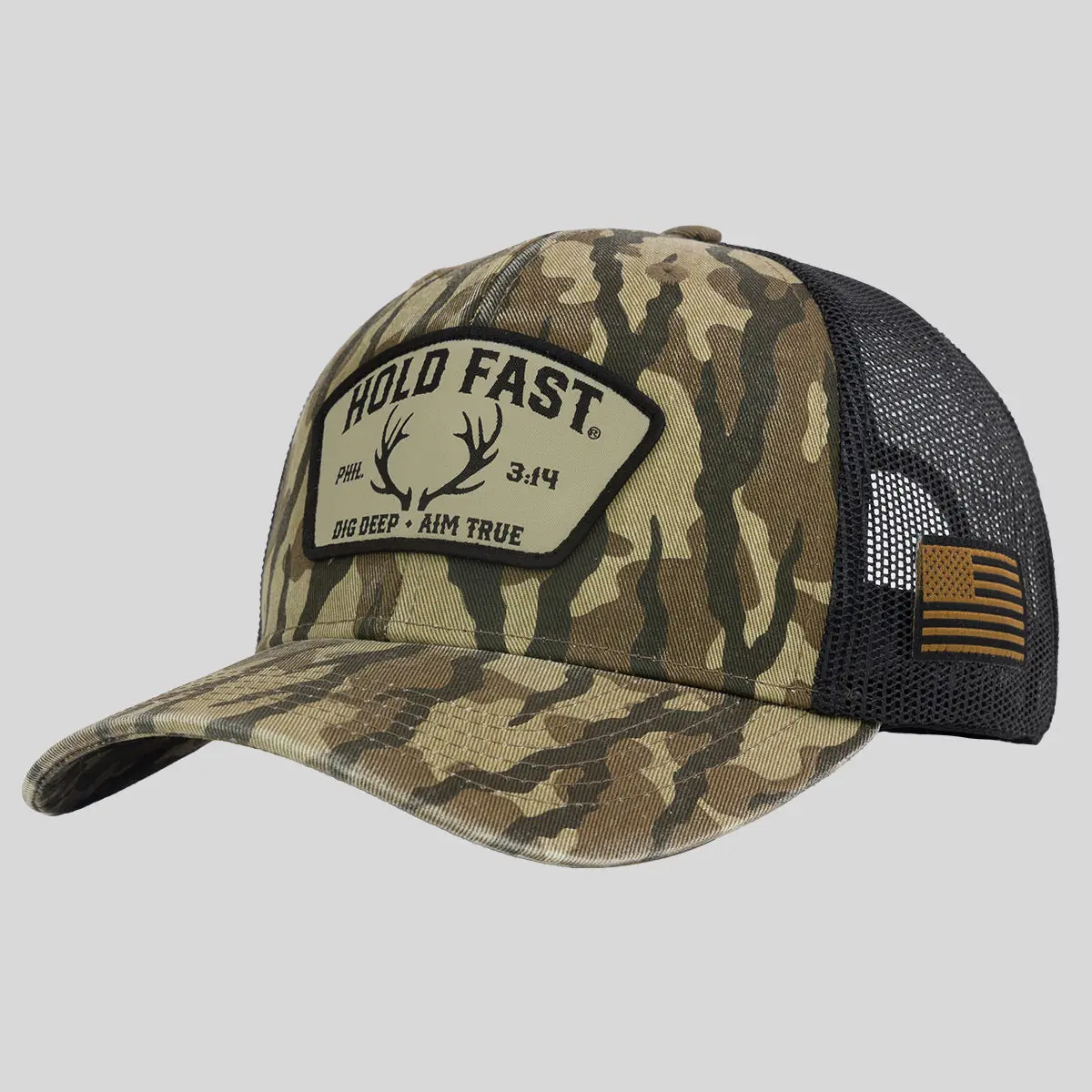Hold Fast Mens Cap Dig Deep Antler Camo