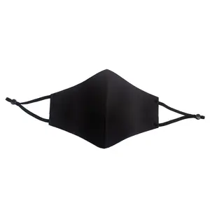 OIDEA Adult Outdoor Sports Face Mask - Compact, Breathable Air Cotton, Adjustable Drawstring, Washable Reusable, 8.26″×5.51″ Folded, Biking-Friendly, Backpack-Compatiable, Black (Party Masks & Accessories)