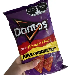 10-Pack Doritos Xtra Flamin’ Hot crunchy crispy spicy flavor  Chilli Lime and Cheese Snack