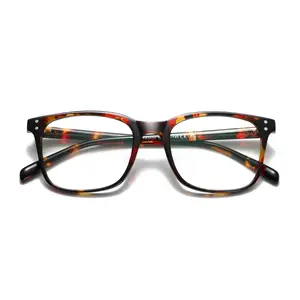 Kimorn Blue Light Glasses - High Quality, Lightweight Eyewear for Women and Men, Anti-UV, Anti-Glare, Reduces Eyestrain, Stylish Square Plastic Frames summervibes
