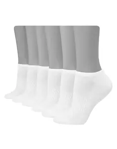 Hanes Women's Performance No Show Socks Cushioned 6-pairs Intimates Multi Pack Comfortable Fit Soft Stretch Fabric Breathable Wp906