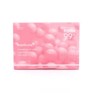 Medicube PDRN Pink 1-Day Serum (10x1.5ml) - Anti-Aging, Rejuvenating, Glowing Skincare Serum for All Skin Types, Contains PDRN, Centella Asiatica, Hyaluronic Acid, Niacinamide for Skin Repair, Intense Hydration, Gentle Massage, Anti Aging Serum
