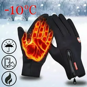 Windproof Thermal Waterproof Winter Gloves for Men and Women - Touch Screen Warm Mittens  Touchscreen Gloves resistant windproof heated  gloves
