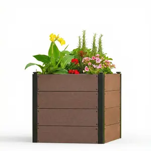Garvee Rectangular Raised Garden Bed- Portable Garden Raised Beds, Outdoor Planter Box, Planting Bed for Vegetables Herbs Flowers
