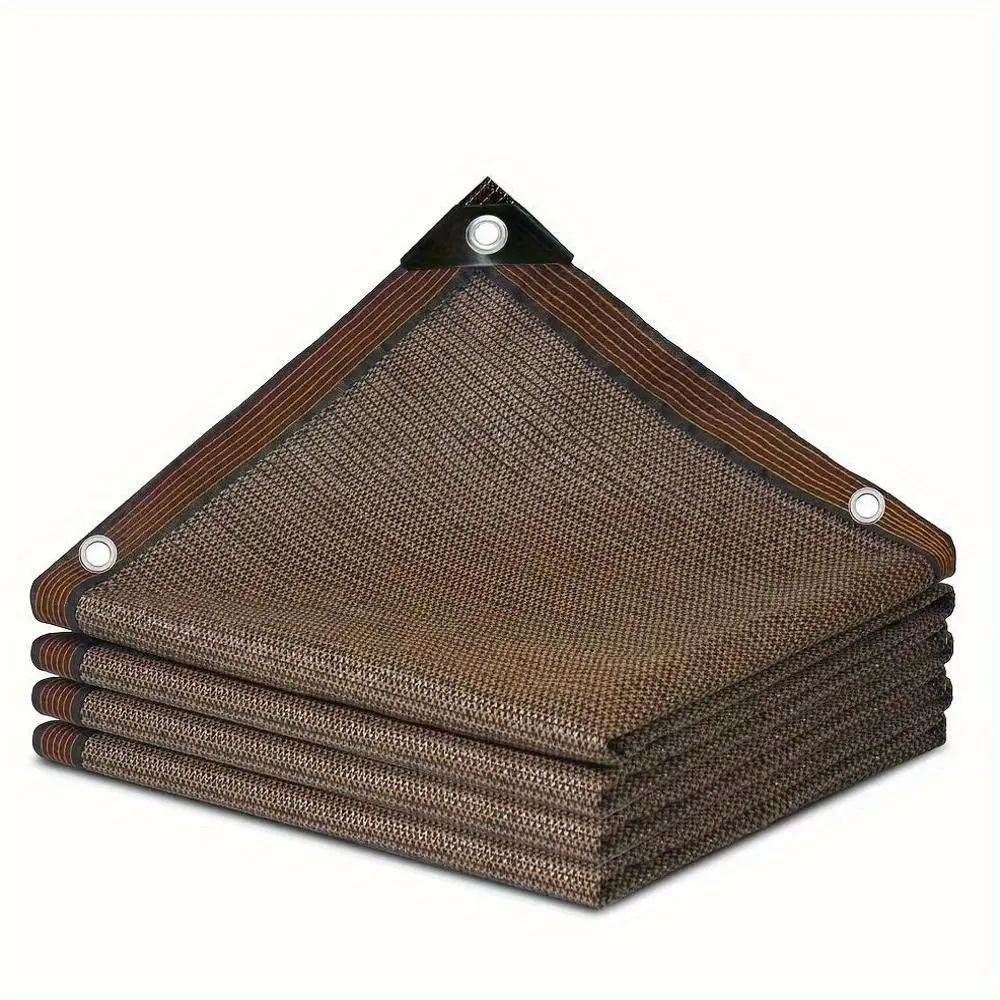 1pc, Sun Shade Cloth Balcony Fence Privacy Screen Shade Sail Outdoor Fabric Blinds Outdoor Sun Shades For Patio 80% Sunshade Wind Block Covering Privacy Screen With Grommets UV Protection For Apartment Railings Patio Porch Gazebo, Mesh Canopy