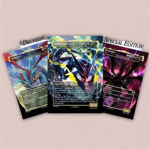 POKÉMON ANIME MTG PROXY COMMANDER DECK v1 -112+ Pcs Elemental Creature Tabletop Collection