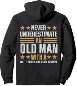 Old Man with a White Cloud Mountain Minnow Funny Pullover Hoodie - Jatinderpa Shop 46B0CXN9P9CN